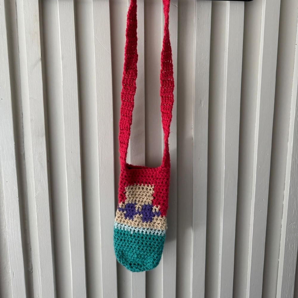 Crocheted Water Bottle Purse/Bag